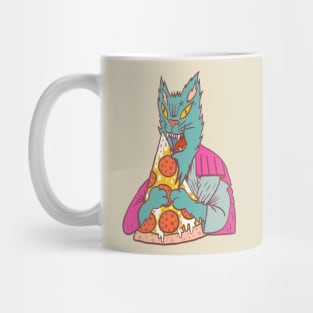 Pizza Cat Pisittu Aresti - by Miskel Design Mug